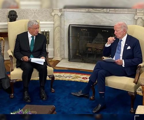 En Casa Blanca, AMLO urge a Biden plan migratorio ‘agresivo’