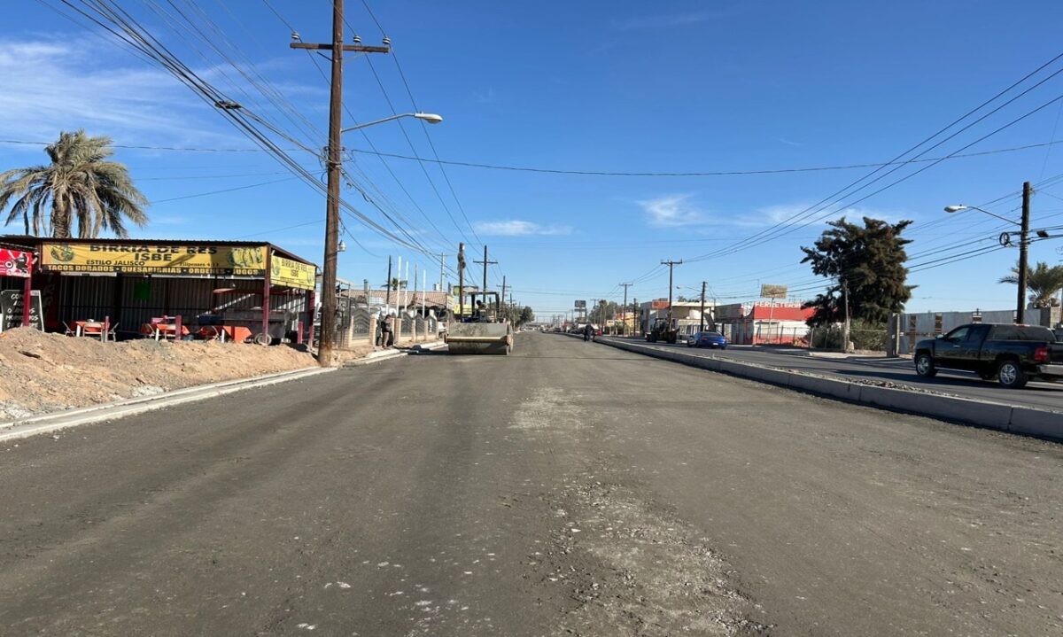 Avanza SIDURT en ampliación y modernización de la avenida Ignacio Zaragoza en Mexicali Said