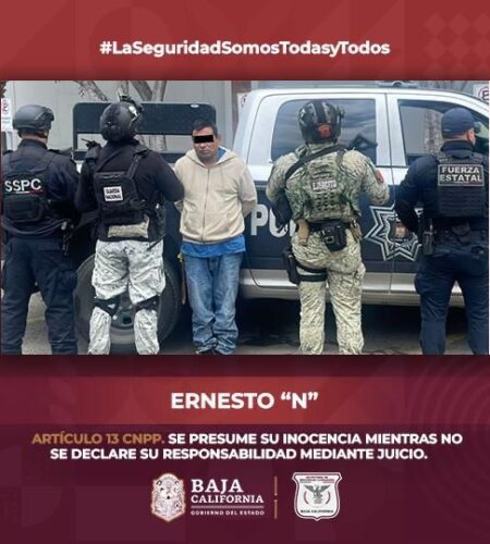 Capturan en Tijuana a presunto homicida prófugo de Chiapas desde 2016