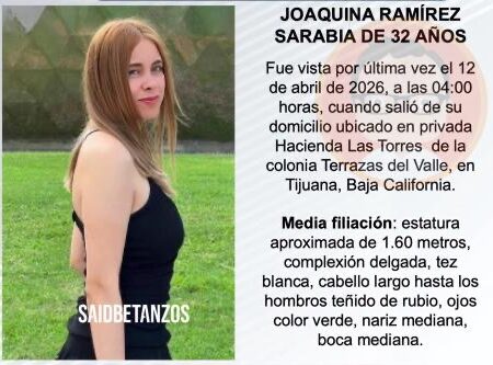 Joaquina salió de madrugada y no regresó a su casa