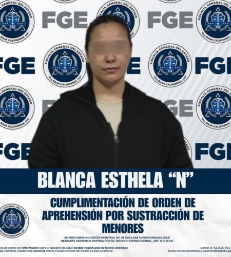 Detienen a madre que sustrajo a su hija en Sonora para impedir que su padre la viera