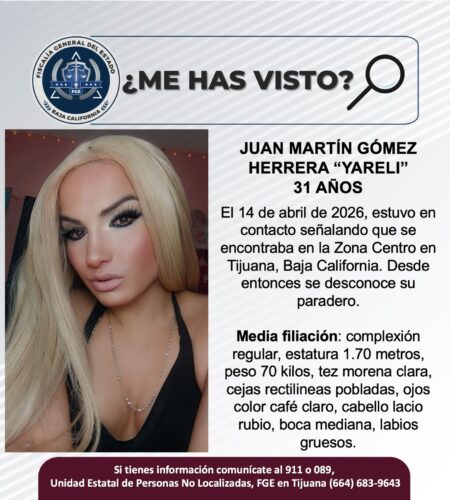 Desaparece persona transgénero en la Zona Norte