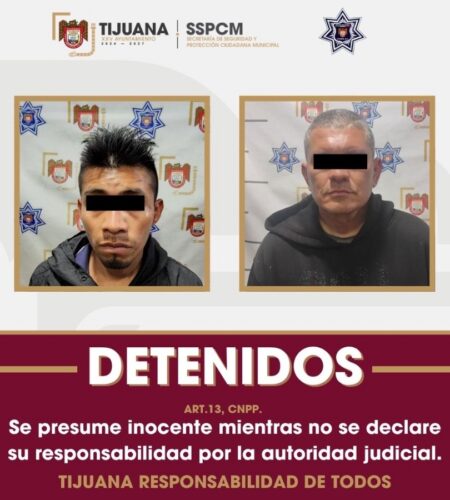 Cuatro detenidos por posesión de drogas durante patrullajes en Tijuana