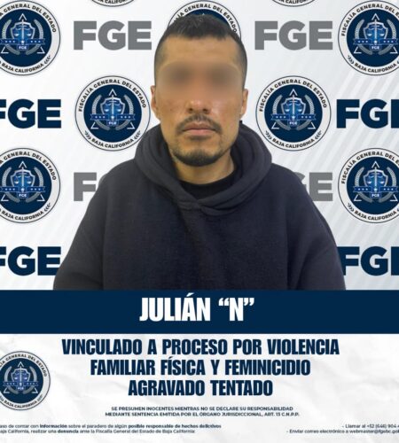 Vinculan a proceso a hombre que agredió con una pala a sus hijos y ex pareja en San Quintín