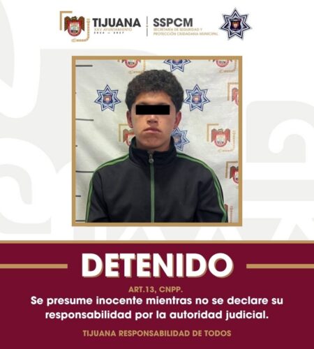 Detienen a hombre con orden de aprehensión por homicidio tras infracción de tránsito en Tijuana