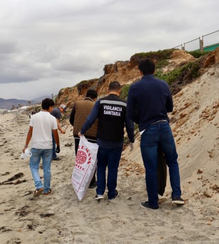 Retiran 22 mil colillas en playa Conalep de Ensenada