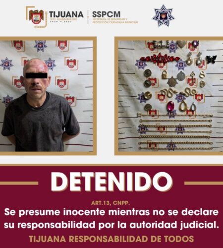 Hombre entró a la fuerza a una vivienda para robar joyería de fantasía y terminó detenido