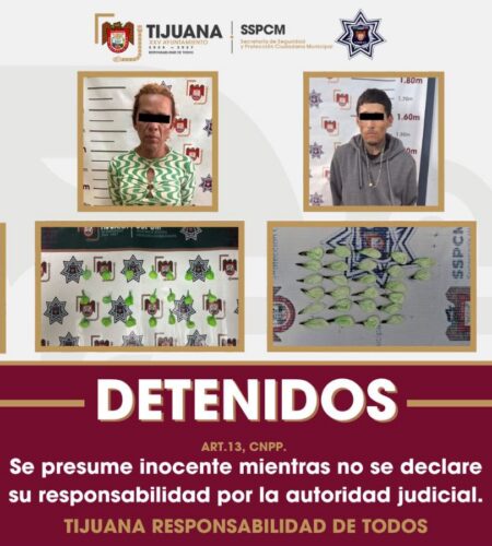 Caen cuatro con más de 100 dosis de “meth” y marihuana en Tijuana