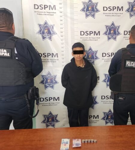 Detienen a «El Coquena» por robar 600 pesos en Oxxo de Mexicali