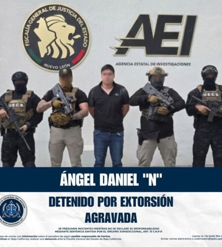 Capturan en Nuevo León a “El Birrias”; extorsionaba comercios en Tijuana