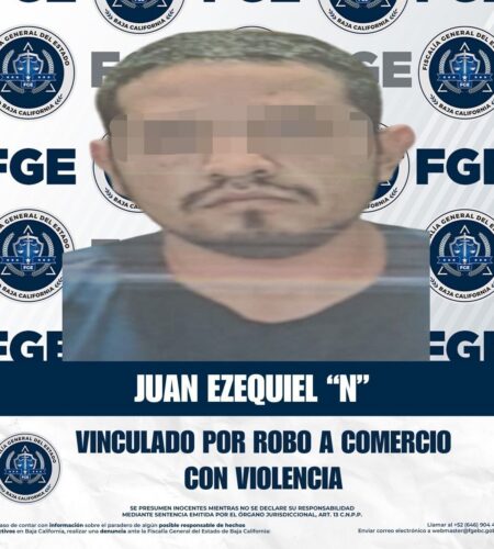 Vinculan a proceso a ladrón que amenazó con navaja en tienda OXXO de Tijuana