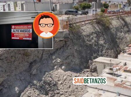 Culpan a fraccionadora por derrumbe en Paseos del Vergel; familias rechazan ir a albergues