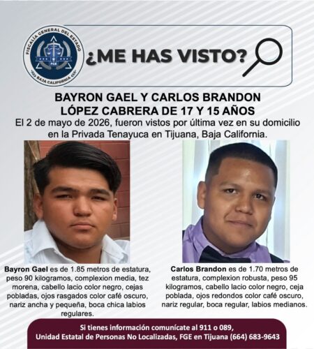 Buscan a hermanos desaparecidos en Tijuana