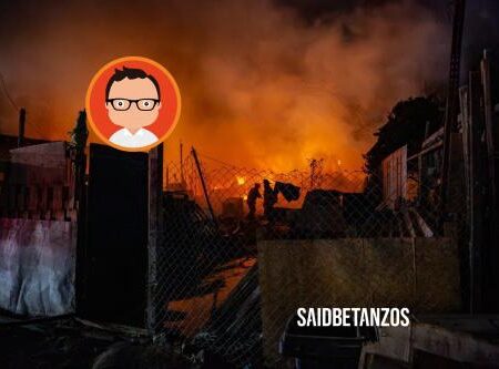 Incendio en invasión en Terrazas del Valle, deja a varias familias sin hogar