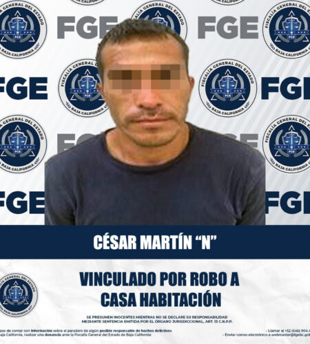 Imputado por robo de computadoras en Mexicali queda vinculado a proceso