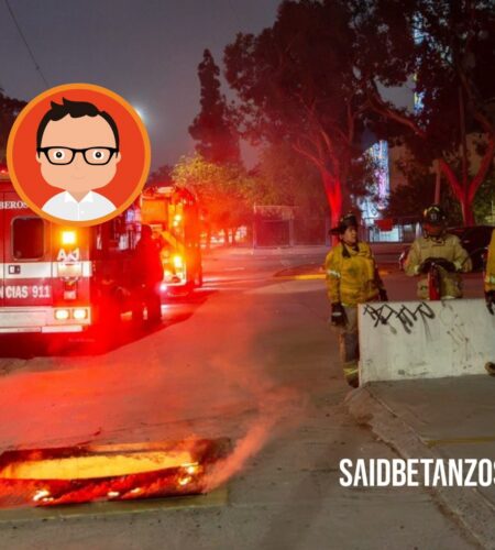 Vandalizan cables de la CFE y provocan incendio junto al Hospital General de Tijuana