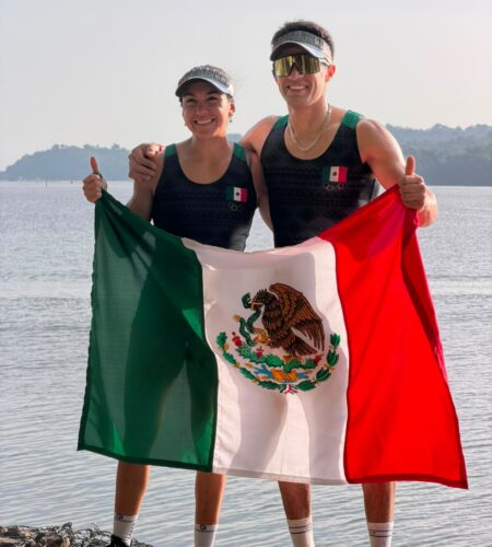 México conquista su primer oro en doble mixto de remo en Santo Domingo