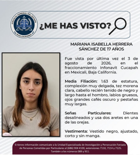 Solicitan ayuda para localizar a joven de 17 años