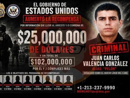 Ofrece EU, 25 MDD por “Pelón”, nuevo líder del CJNG