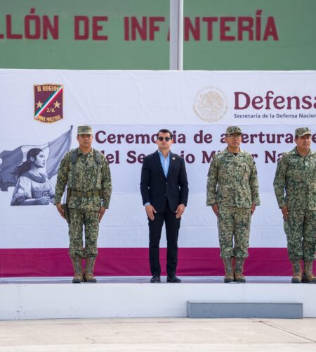Alcalde de Tijuana participa en la apertura del 2/o. Escalón del Servicio Militar Nacional