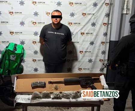 Lo arrestan con fusil .223 durante operativo en Hipódromo
