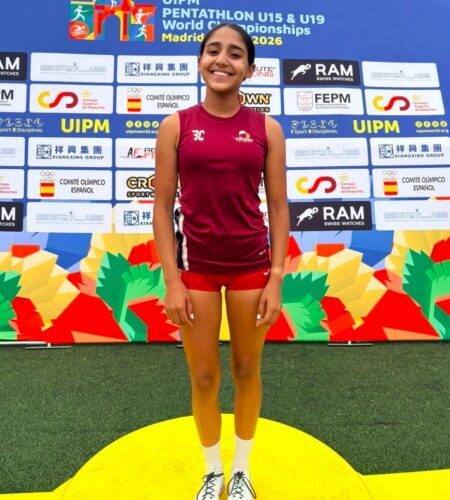Karla Mederos logra quinto lugar mundial en pentatlón en Madrid