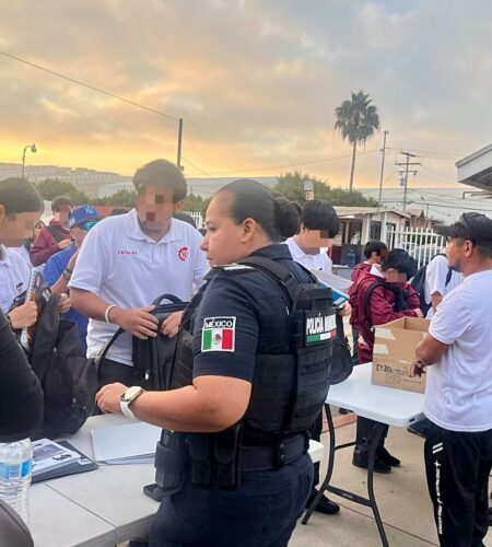 Realizan filtro aleatorio preventivo a estudiantes en CBTis 41