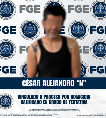 Vinculan a proceso a sujeto por ataque armado ocurrido en 2024 en Ensenada