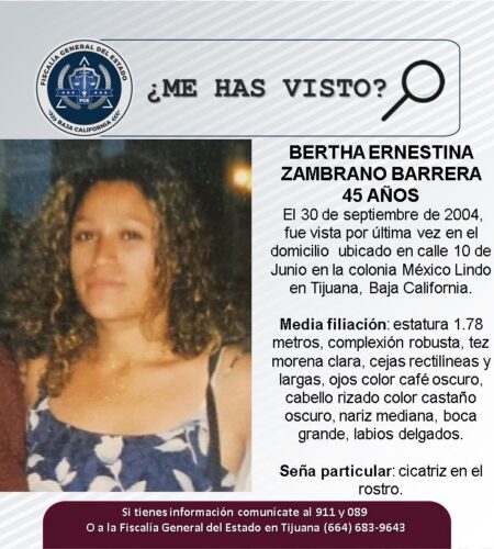 Buscan a mujer que desapareció en septiembre de 2024 en Tijuana