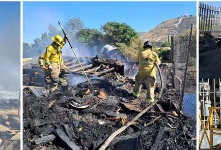 Bomberos de Tecate atendieron emergencias en Mexicali y Tijuana tras aumento de incidentes