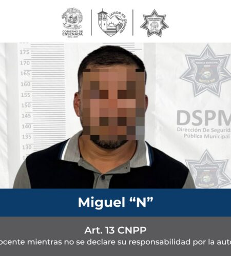 Lo detienen por alterar el orden en Ensenada, pero ya contaba con orden de aprehensión activa