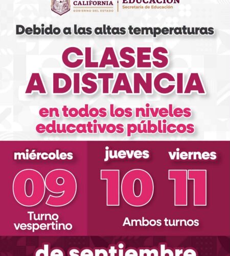 Baja California implementa clases en línea ante temperaturas extremas