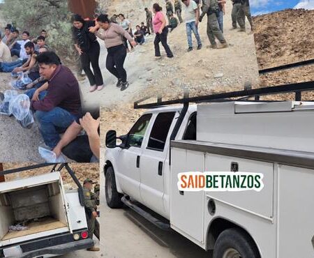 Abandona a 31 migrantes en la caja de un pick up y huye a México; lo detienen
