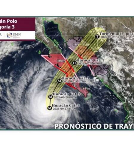 Refuerzan acciones preventivas ante el huracán “Polo” en Baja California Sur