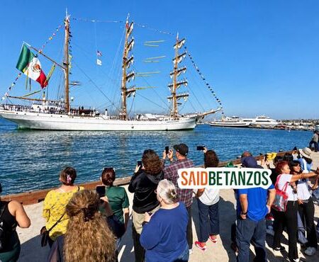 Llega el Cuauhtémoc a San Diego tras el accidente del año pasado en Nueva York