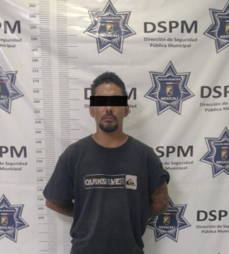Detienen a hombre por presuntos daños a cableado subterráneo en Mexicali