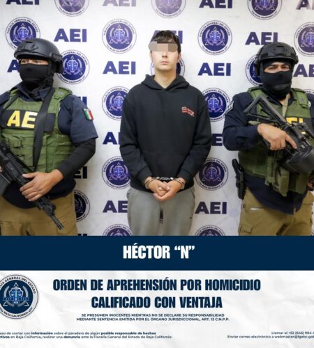 Detienen en Tlaxcala a “El Bélico” por homicidio ocurrido en Tecate