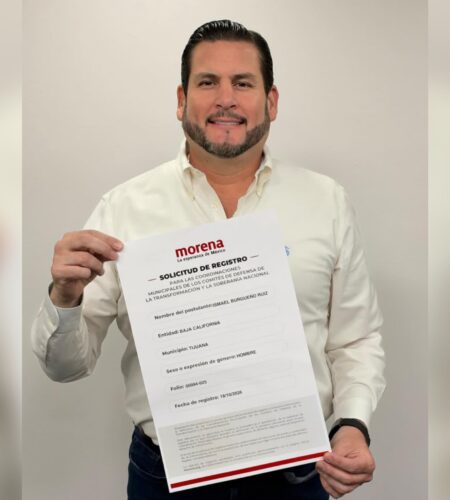 Ismael Burgueño se registra para buscar coordinación municipal de Morena en Tijuana