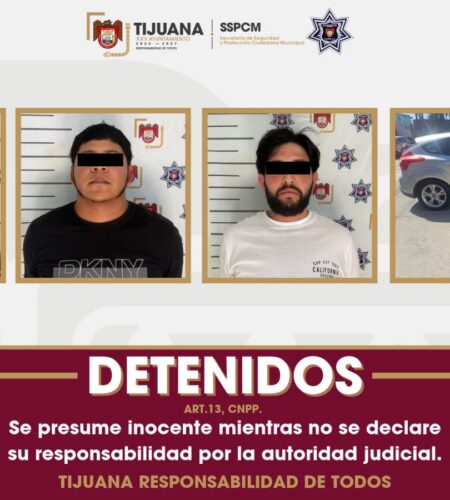 Detienen a tres hombres con auto robado en El Jibarito