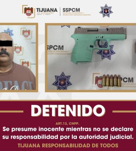 Detienen a hombre armado tras reporte de disparos en Ciudad Jardín