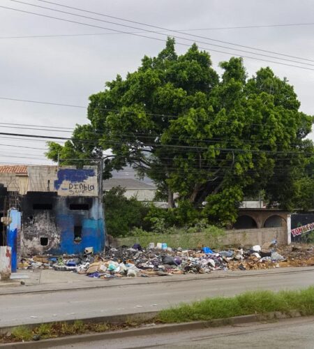 Denuncian basurero clandestino y riesgo de incendio en bulevar Cucapah